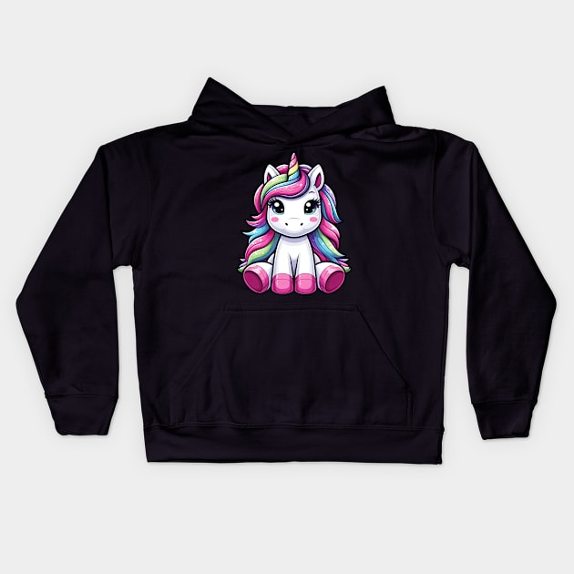 Unicorn S01 D11 Kids Hoodie by Houerd